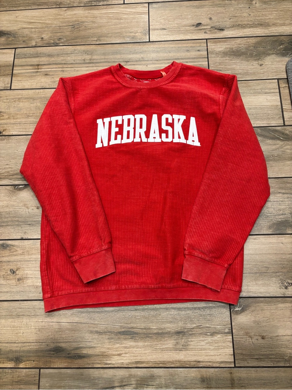 Vintage Pressbox Nebraska Cornhuskers Ribbed Corduroy Crewneck Pullover Size S
